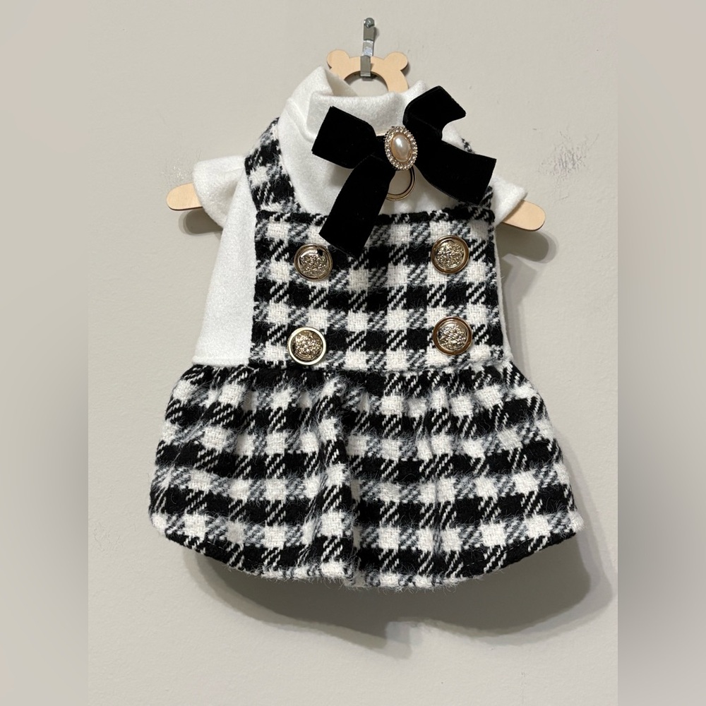 Stylish Checkered Small dog Dress